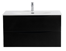 Тумба с раковиной BelBagno Marino-Cer-N 100 см Nero Lucido