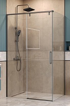 Душевой уголок BelBagno SOFT_CLOSE-1-AH-1-120/90-C-GM 120x90 прозрачный, оружейная сталь