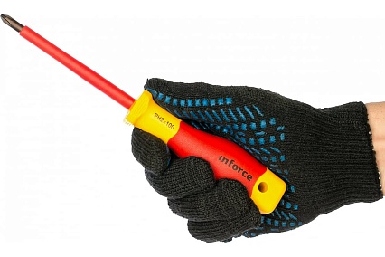 Диэлектрическая отвертка Inforce PH2х100мм 06-09-44