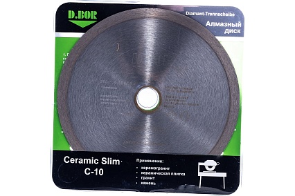 Диск алмазный Ceramic Slim C-10 (200x1.8x30/25.4 мм) D.BOR CS-C-10-0200-030