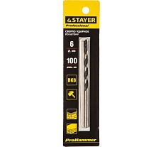Сверло ударное &quot;ПРОФИ&quot; (6x100 мм) по бетону Stayer 2915-100-06