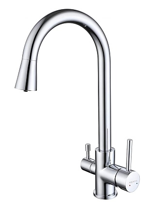 Смеситель для кухни Aquatek Вега AQ1085CR с подкл. к фильтру, хром