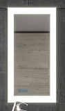 Зеркало Бриклаер Вега 40 см белый глянец