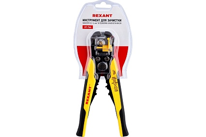 Инструмент для зачистки кабеля и обжима наконечников Rexant ht-766 12-4005