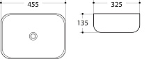 Раковина Art&Max AM-78105 45.5 см белый