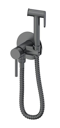 Смеситель Oliveeka Y-Line OL-829902-BGM с гигиеническим душем, оружейный металл
