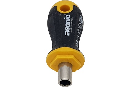 Отвертка под биты Felo Ergonic 1/4" Stubby 46902640