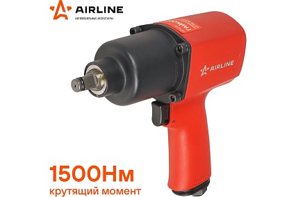 Пневматический ударный гайковёрт Airline 1/2"DR 1500Нм ATAZ111