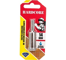 Сверло-коронка алмазное по кафелю и керамограниту 14 мм Hardcore 152014