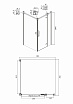 Душевой уголок Ambassador Royal 90x90 18015308-L прозрачный с рисунком, золото