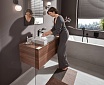 Смеситель для раковины Hansgrohe Vivenis 110 75020670 с донным клапаном, матовый черный