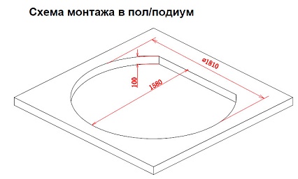 Акриловая ванна Gemy G9053 O 185x162 см