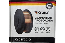 Проволока сварочная омедненная СВ08Г2С-О (ER70S-6; SG2) 5 кг, 0.8 мм, D200 Kranz KR-11-0981-5