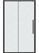 Душевая дверь Grossman Cosmo 100x195 шиншилла, черный матовый 100.K33.02.100.21.02