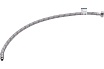 Подводка для смесителей СТМ сталь 1/2xM10x60 см., короткий штуцер CWFSS060