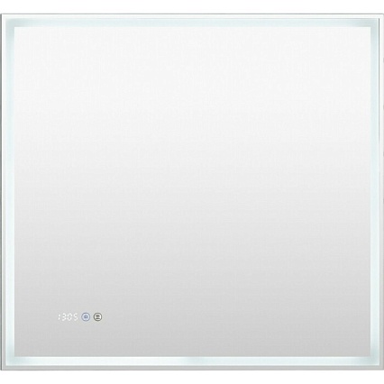 Зеркало Aquanet Оптима 60x75 см с подсветкой, антипар, часы 00288963
