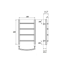 Полотенцесушитель водяной Point PN04146 П4 40x60, хром