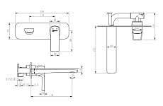 Смеситель для раковины Lemark Ursus LM7226BL черный