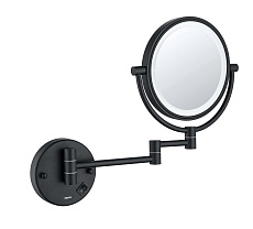 Зеркало косметическое Aquatek AQ4912MB с подсветкой, черный матовый