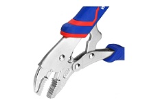 Зажимные клещи WORKPRO 180 мм, 7 дюймов, CR-V, с изогнутыми губками WP231073