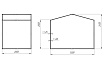 Палатка сварщика МногоТентов домик 2х3 м 7TD2x3BR_PVC