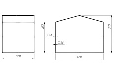 Палатка сварщика МногоТентов домик 2х3 м 7TD2x3BR_PVC