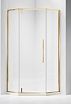 Душевой уголок Vincea Слим-Н (Slim-N VSP-4SN100CLG 100x100 брашированное золото, прозрачный