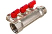 Коллектор с отсекающими кранами Valtec 1х3 выхода Евроконус 3/4" VTc.580.NE.0603