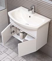 Мебель для ванной Vigo Wing 60 см подвесная, с полкой, белый