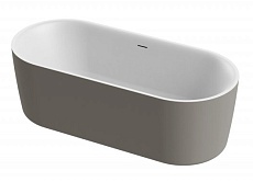 Акриловая ванна Cezares Metauro Central METAURO-INT-Central-180-80-60-G-W-MATT 180x80 см белый матовый/серый матовый