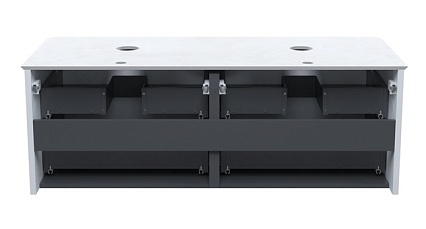 Тумба со столешницей Iddis Aiger 120 см белый матовый
