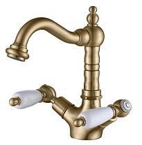 Смеситель для раковины Caprigo Adria-Classic 03-526-VOT бронза