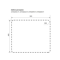 Кухонная мойка Iddis Strit STR58PDi77 58.5 см без отверстий, сталь