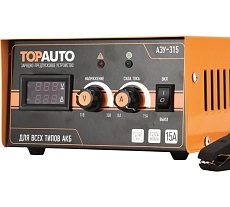 Автоматическое предпусковое зарядное устройство TopAuto АЗУ-315 15А, для 12/24В-АКБ до 190 А*ч 29359