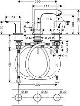 Смеситель для раковины Hansgrohe Metris 31083000