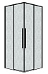 Душевой уголок Grossman Galaxy 300.K33.01.8080.21.02 80x80 шиншилла, черный матовый