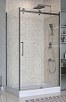 Душевой уголок BelBagno MARINO-2-AH-1-110/90-C-GM 110x90 прозрачный, оружейная сталь