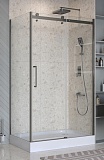 Душевой уголок BelBagno MARINO-2-AH-1-110/90-C-GM 110x90 прозрачный, оружейная сталь