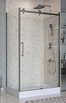Душевой уголок BelBagno MARINO-2-AH-1-110/90-C-GM 110x90 прозрачный, оружейная сталь