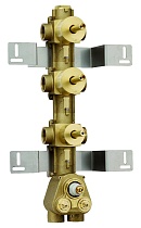 Скрытая часть смесителя Bossini Oki/Cube Z030210000 термостат, на 5 выходов