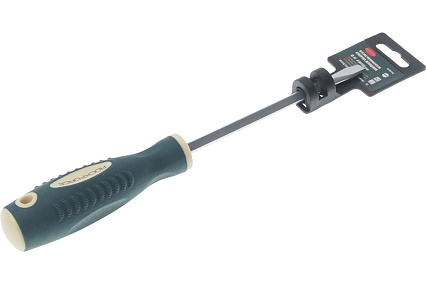 Шлицевая магнитная отвертка Rockforce Profi S2 SL8.0х150мм RF-70180150(27185)