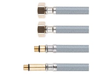 Комплект гибкой подводки для воды AV Engineering Nylon Lt иголка М10 - гайка 1/2, 80 см AVE21880