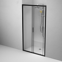 Душевая дверь Am.Pm Gem 110x195 прозрачное стекло, черный