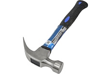 Кованый молоток-гвоздодер Toolberg фибергласовая обрезиненная ручка, 450 г 90002912647