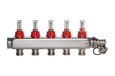 Коллектор ColSys p881 5 выходов с расходомерами и дренажным клапаном Р188110505