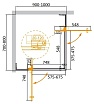 Душевой уголок Cezares SLIDER-AH-2-70/80-90/100-C-Cr 90/100x70/80 прозрачный, хром