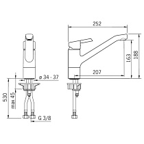 Смеситель для кухни Oras Nordia 2320F