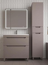 Мебель для ванной Style Line Остин 80 см напольная, тауп темный