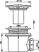 Сифон для поддона Alcaplast A49CR+A52