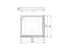Поддон для душа Радомир 1-11-0-1-0-121 100x90 L